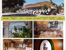 Tablet Screenshot of hotelallacampagna.com